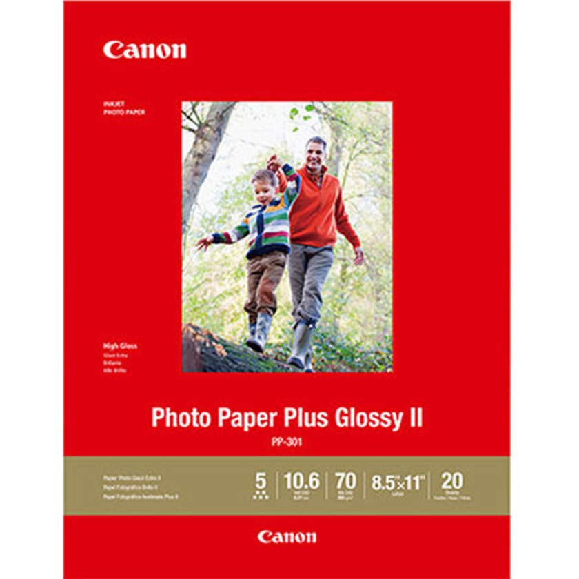 Canon PP-301 Photo Paper Plus Glossy II (A4, 20 Sheets)