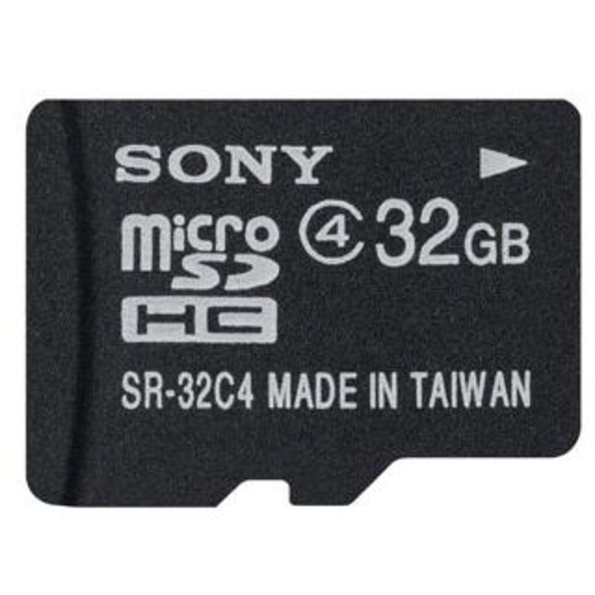 Sony 32GB MicroSDHC Class 4 Memory Card with adapter