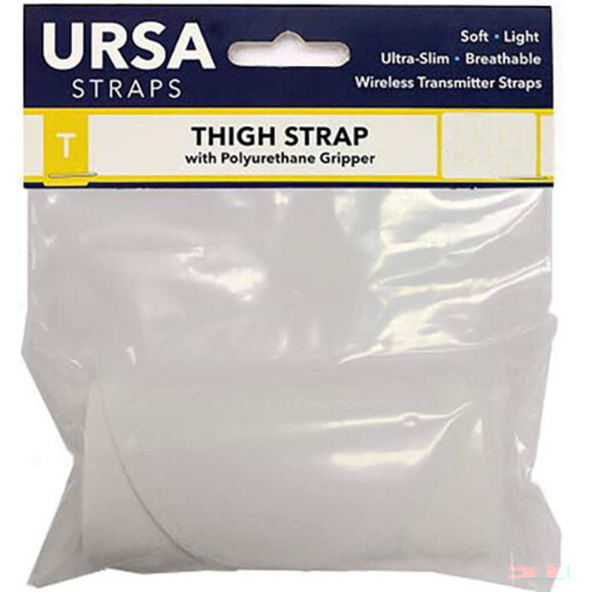Ursa Thigh Strap with Vertical Pouch for Wireless Transmitters (White)