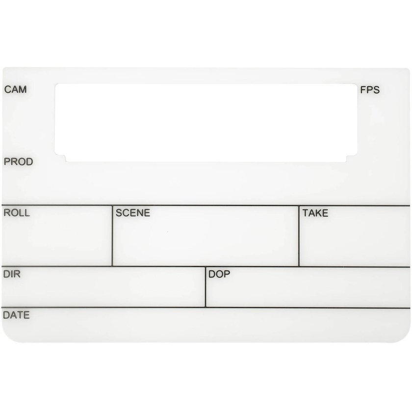 Filmsticks Timecode Acrylic Board (Medium, USA)