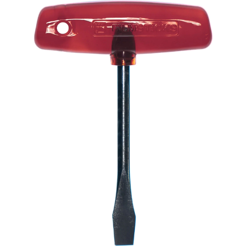 Filmsticks T-Handle Slotted Screwdriver (Red, Extended Shaft)