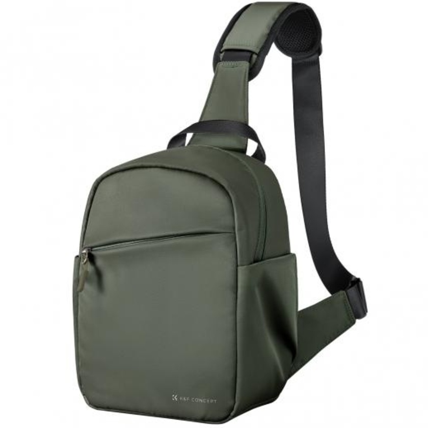 K&F Concept Urban Wander Camera Crossbody Shoulder Backpack (Green, 5L)