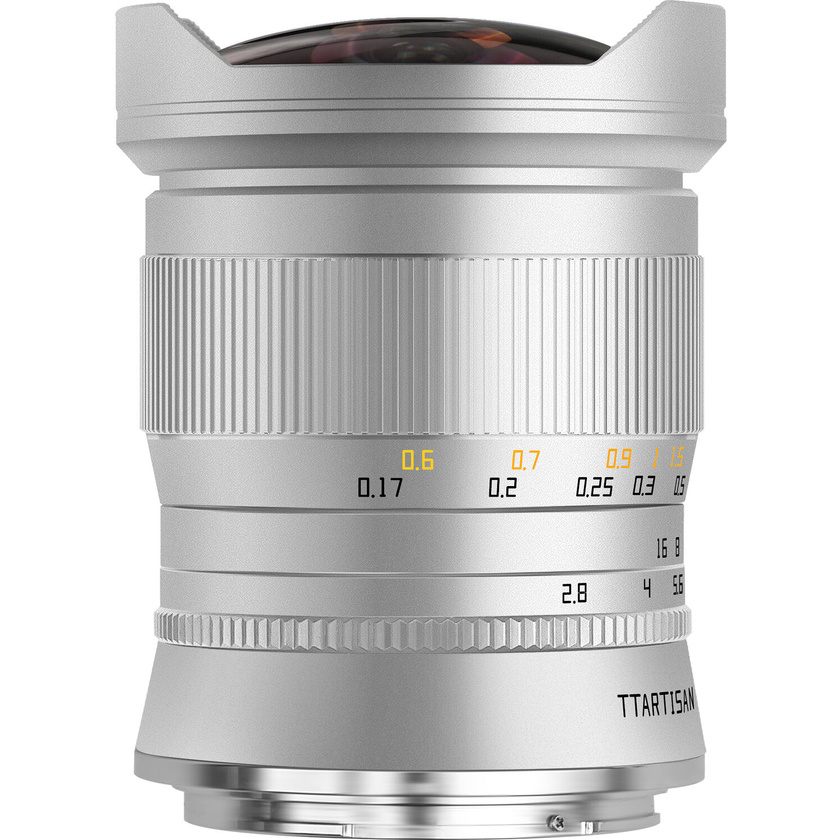 TTArtisan 11mm f/2.8 Fish Eye Lens (Nikon Z, Silver)