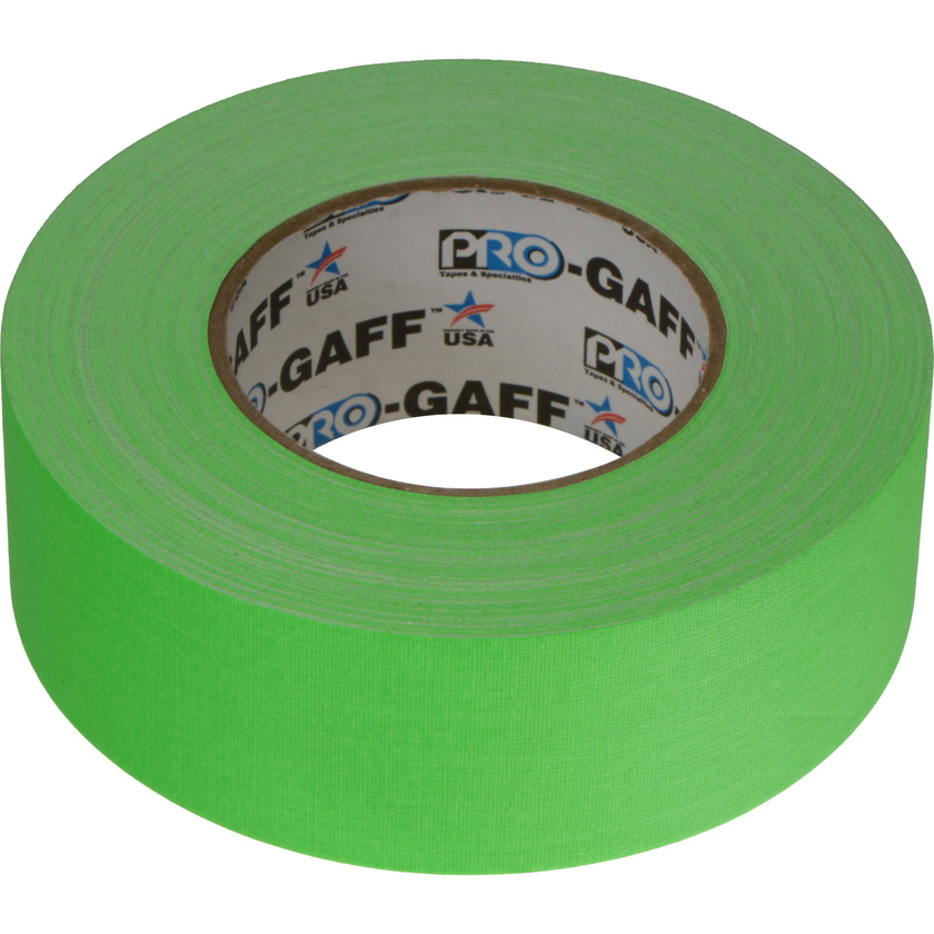 ProTapes Pro Gaffer Tape (50mm x 45m, Fluorescent Green)