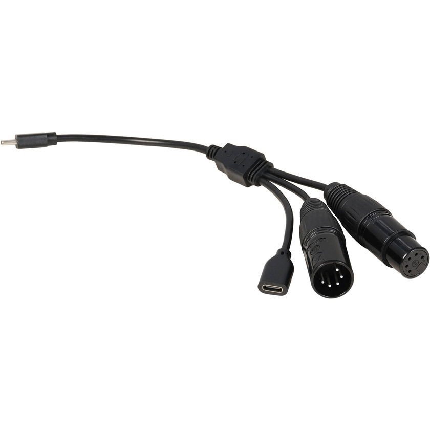 Nanlite USB-C to DMX Cable for PavoBulb, PavoTube, and PavoTube II (10")