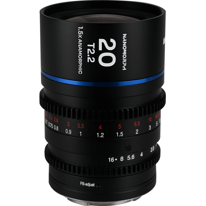 Laowa Nanomorph 20mm T2.2 1.5x MFT Anamorphic Lens (Micro Four Thirds, Blue Flare)
