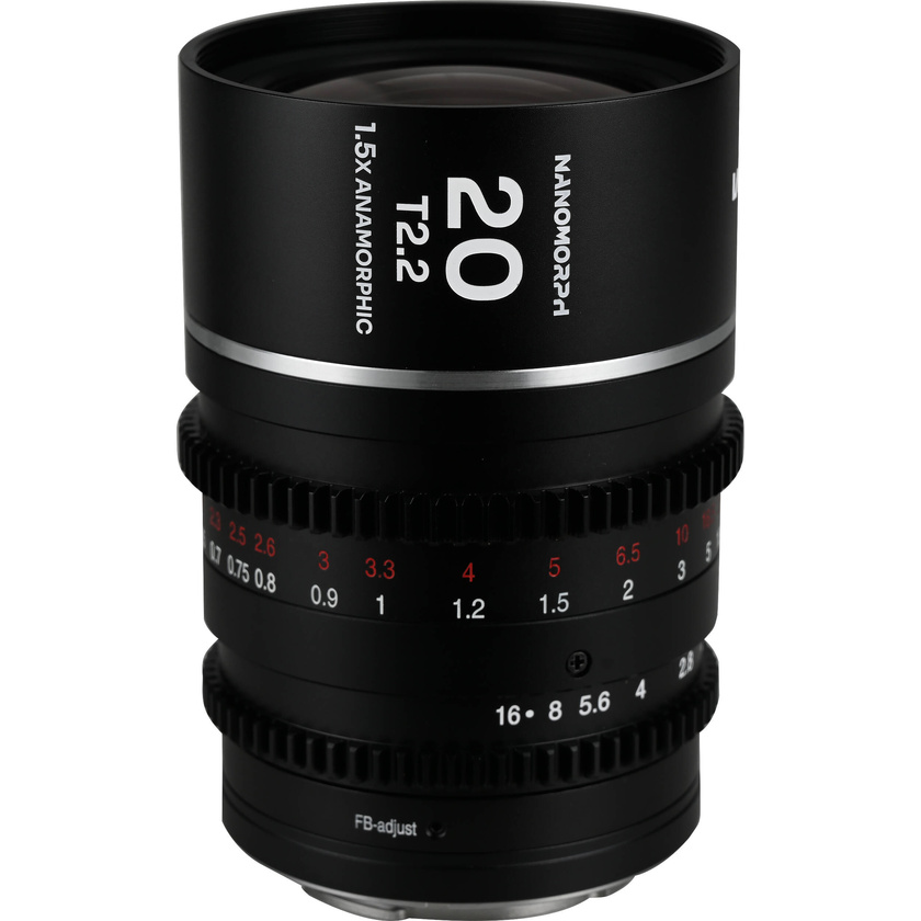 Laowa Nanomorph 20mm T2.2 1.5x MFT Anamorphic Lens (Micro Four Thirds, Silver Flare)