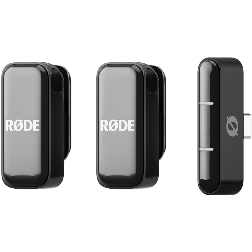 RODE Wireless Micro Ultra-Compact Wireless Microphone (USB-C, Black) - Open Box