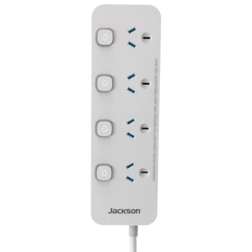 Jackson 4 Outlet Switch Control Powerboard (White)