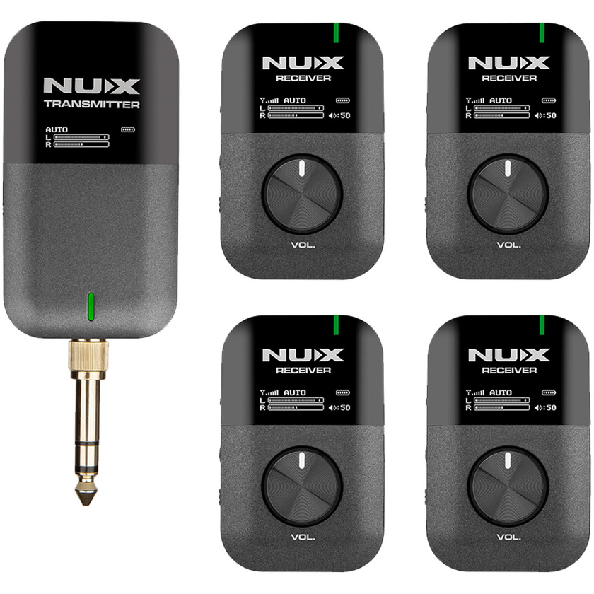 NUX C-7X4 Stereo Wireless In-Ear Monitor 4 Receiver System