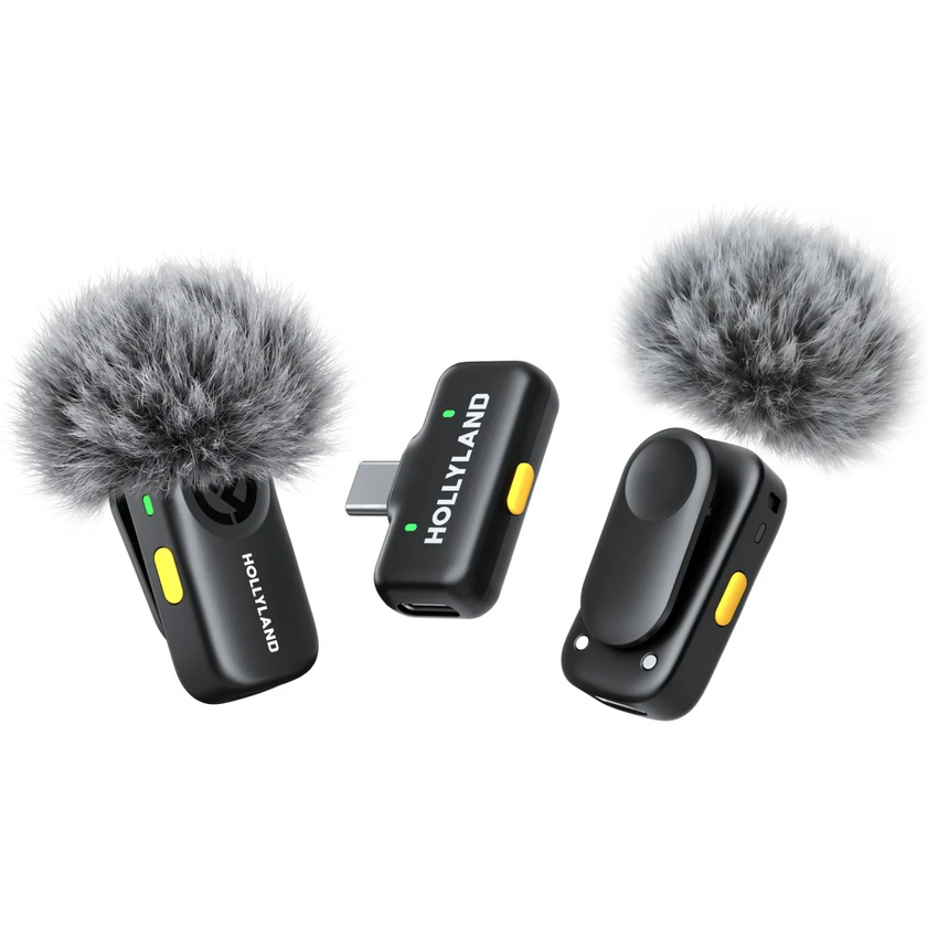 Hollyland LARK A2 Mini DUO 2-Person Wireless Microphone System (Space Gray)