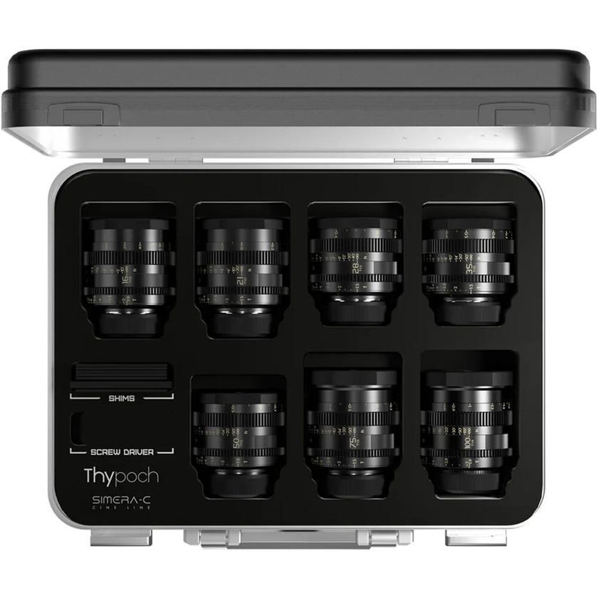 Thypoch Simera-C T1.5/T1.9 Cine 7-Lens Kit with Hard Case (Leica M)
