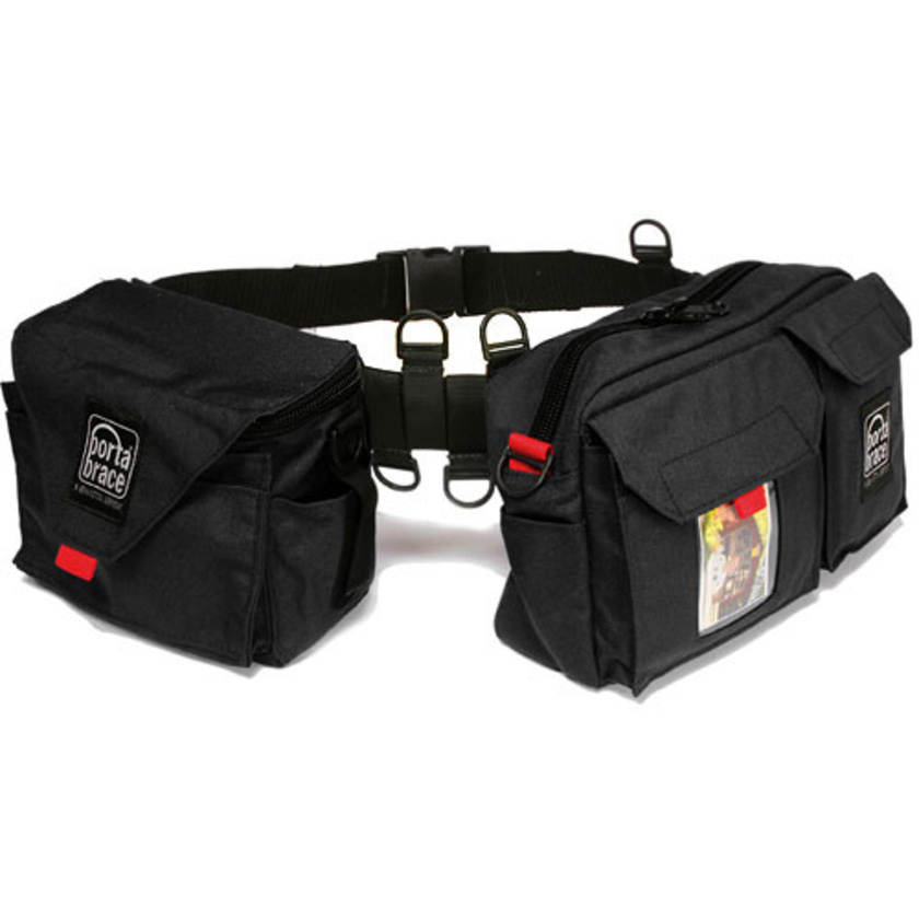 Porta Brace BP-3 Waist Belt Production Pack - for Camcorder Batteries, Tapes and Accessories (Black)