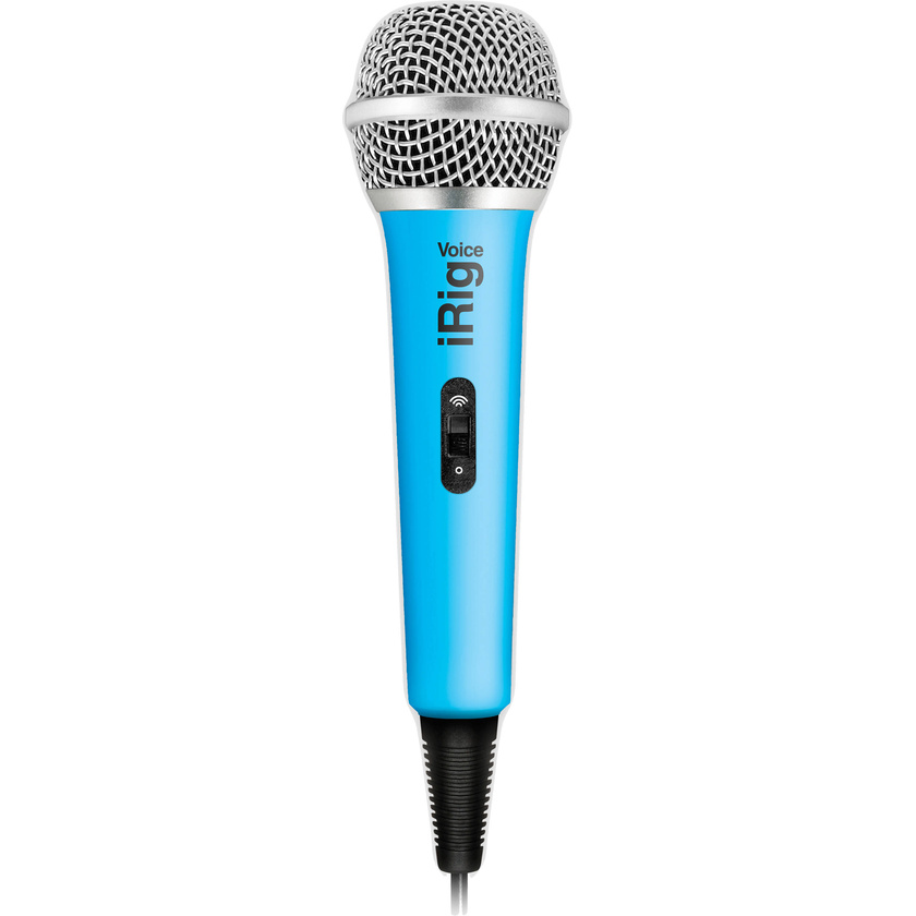 IK Multimedia iRig Voice iOS/Android Handheld Microphone (Blue)