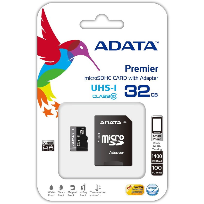 ADATA MicroSD 32GB Class10 UHS-1 (With Adapter)