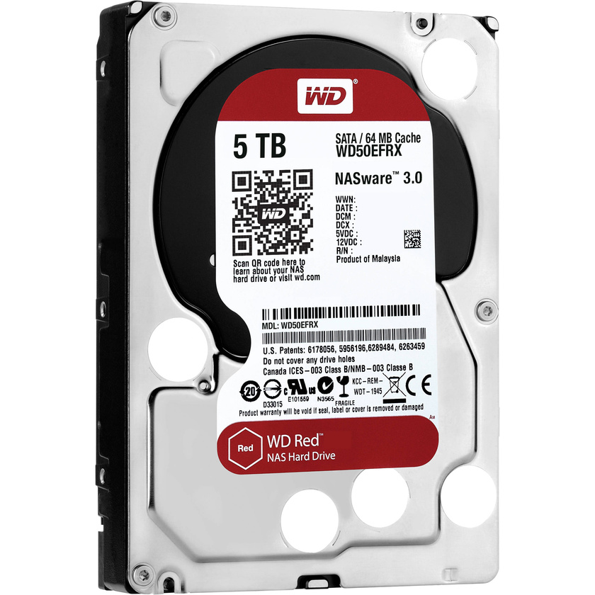 Western Digital 5TB Red SATA 3.5" NAS Hard Drive