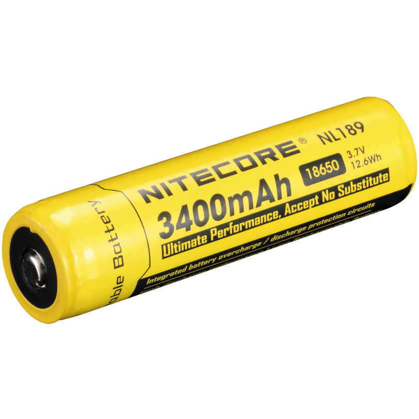 NITECORE NL189 -18650 Li-Ion Rechargeable Battery (3.7V, 3400mAh)