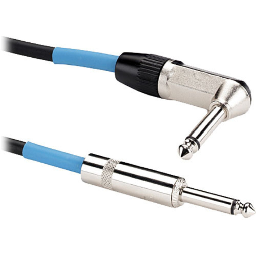 Samson Tourtek Series 1/4" Mono Male to 1/4" Mono Right-Angle Male Instrument Cable - 25'