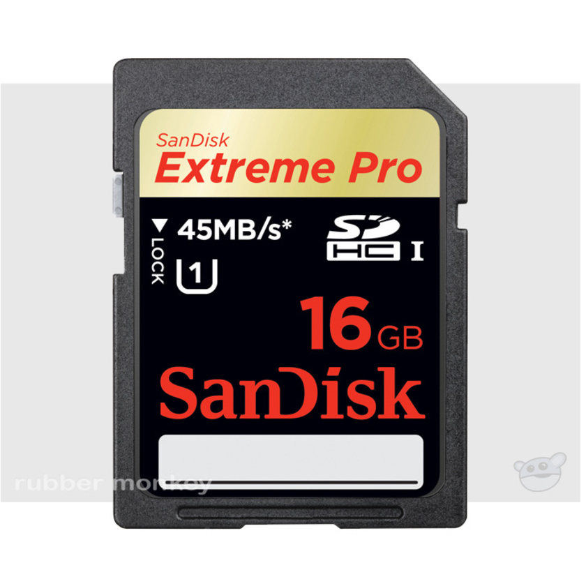 SanDisk 16 GB SDHC Memory Card Extreme Pro