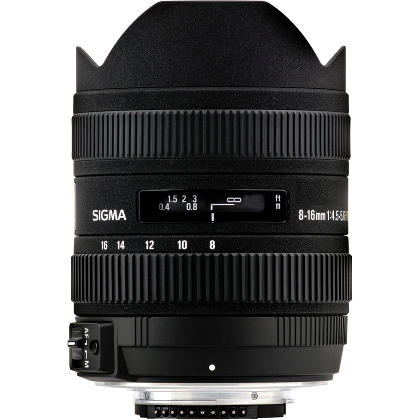 Sigma 8-16mm f/4.5-5.6 DC HSM Ultra-Wide Zoom Lens for Select Nikon DSLRs