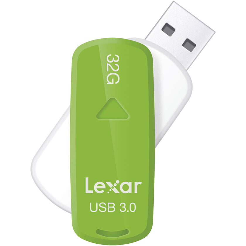 Lexar 32GB JumpDrive S35 USB 3.0 Flash Drive (Green)