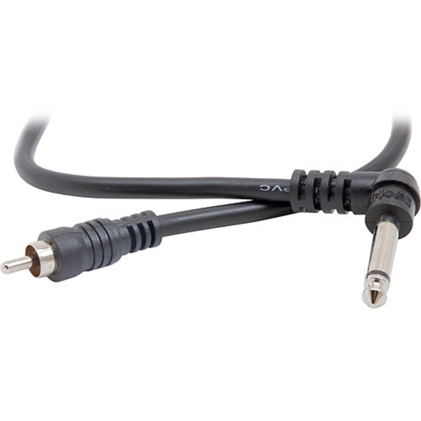 Hosa CPR-115R 1/4'' to RCA Cable 15ft (angled)
