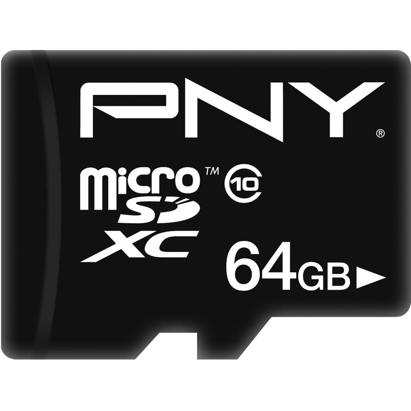 PNY Technologies 64GB Turbo Performance UHS-1 microSDXC Memory Card (Class 10)