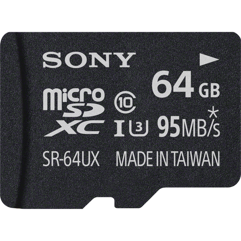 Sony 64GB High Speed microSDXC UHS-I Memory Card (Class 10, U1)