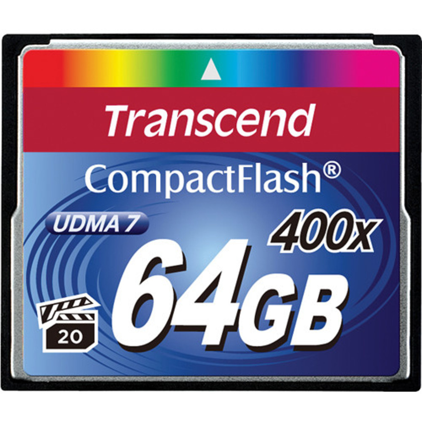 Transcend 64GB CompactFlash Memory Card 400x UDMA