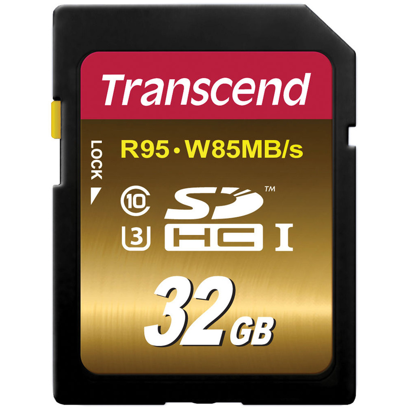 Transcend 32GB UHS-1 SDHC Memory Card (Speed Class 3)
