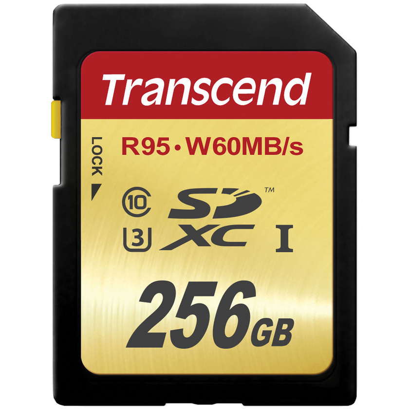 Transcend 256GB UHS-1 SDXC Memory Card (Speed Class 3)