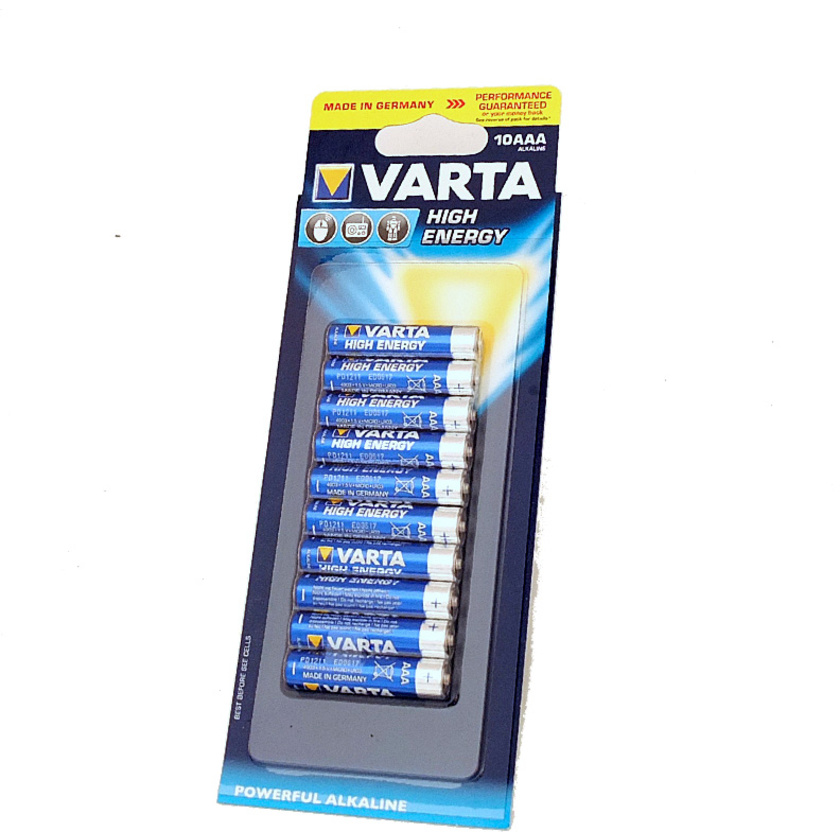 Varta Alkaline Longlife AAA Battery - (10 Pack)