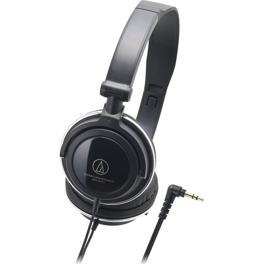 Audio Technica ATH-SJ11 Dynamic Headphones - Black