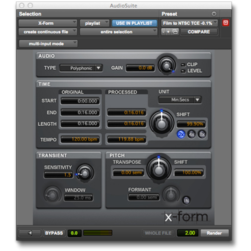 Avid X-Form Plugin