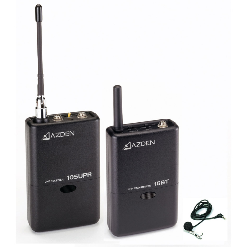 Azden 105LT - 105 Series UHF Wireless Microphone System with Transmitter