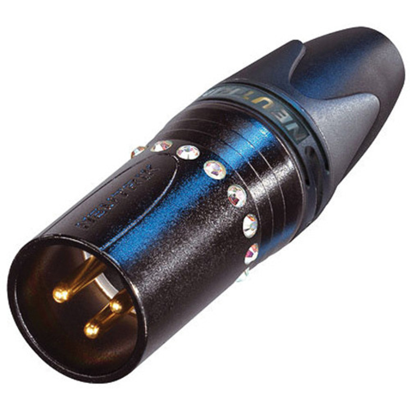 Neutrik NC3MXX-B-CRYSTAL 3-Pole Male XLR Cable Connector