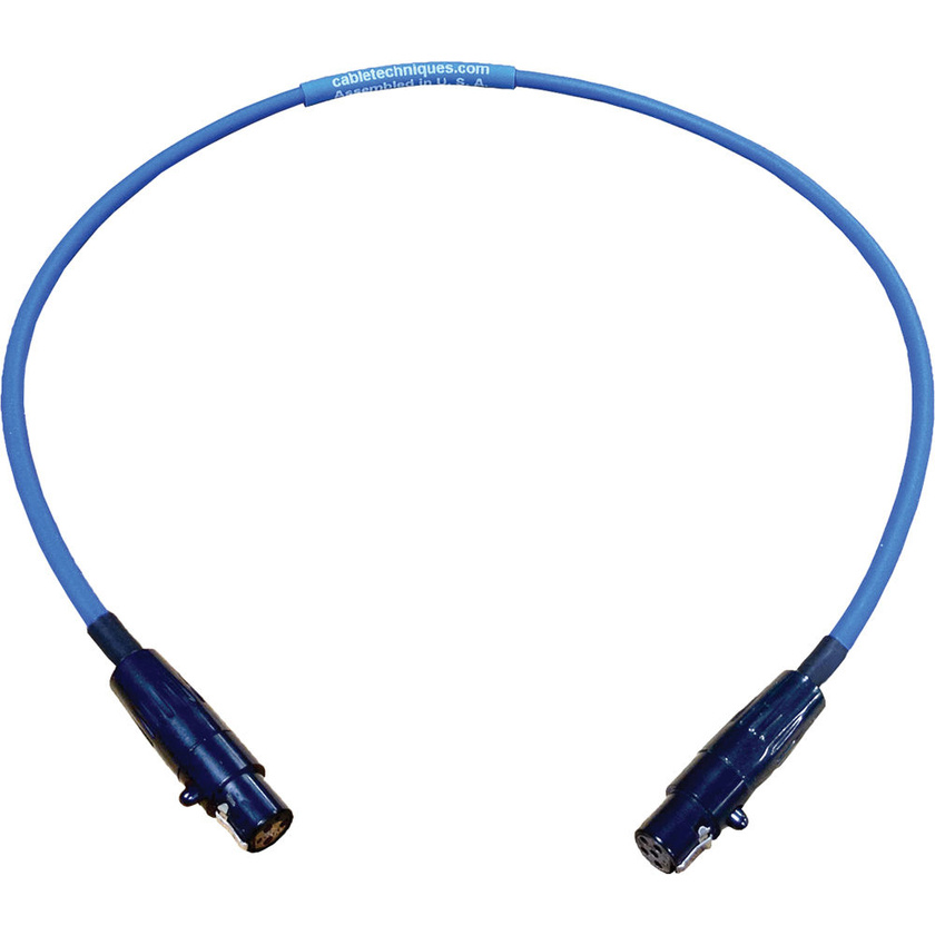 Cable Techniques CT-PCL-18B 18" (457.2mm) Balanced TA3F to TA5F Transmitter Links Cable (Blue)