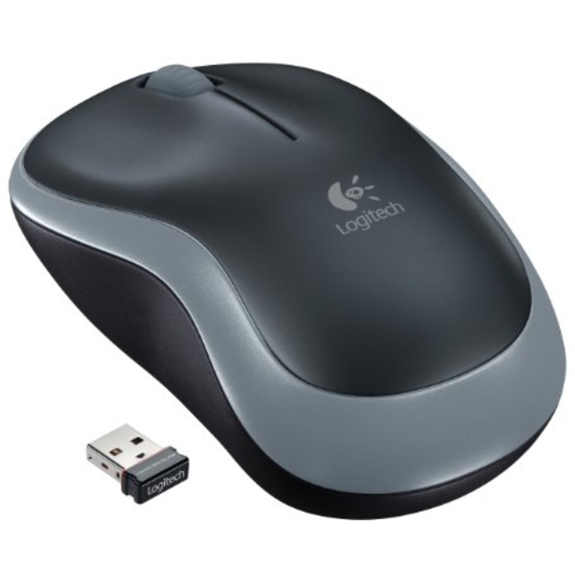 Logitech M185 Wireless Mouse (Black)