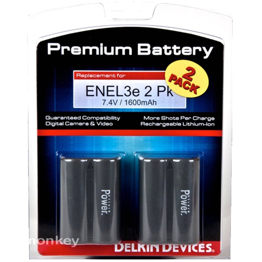 Delkin ENEL3E Batteries (2pk)