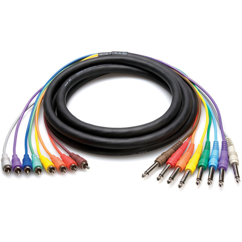 Hosa CPR-807 RCA to 1/4'' Snake Cable 7m