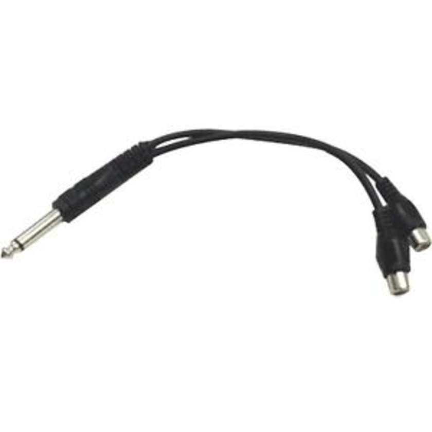 Hosa YPR-103 1/4'' to RCA Breakout Cable