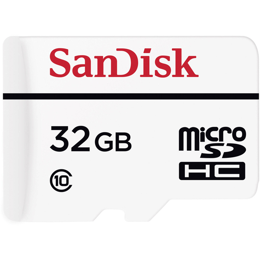 SanDisk 32GB High Endurance Video Monitoring microSDHC Memory Card (Class 10)
