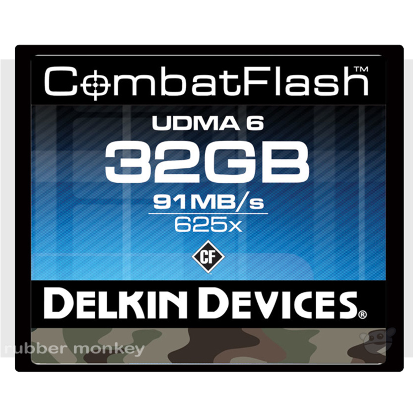Delkin Combat Compact Flash Card 32GB CF