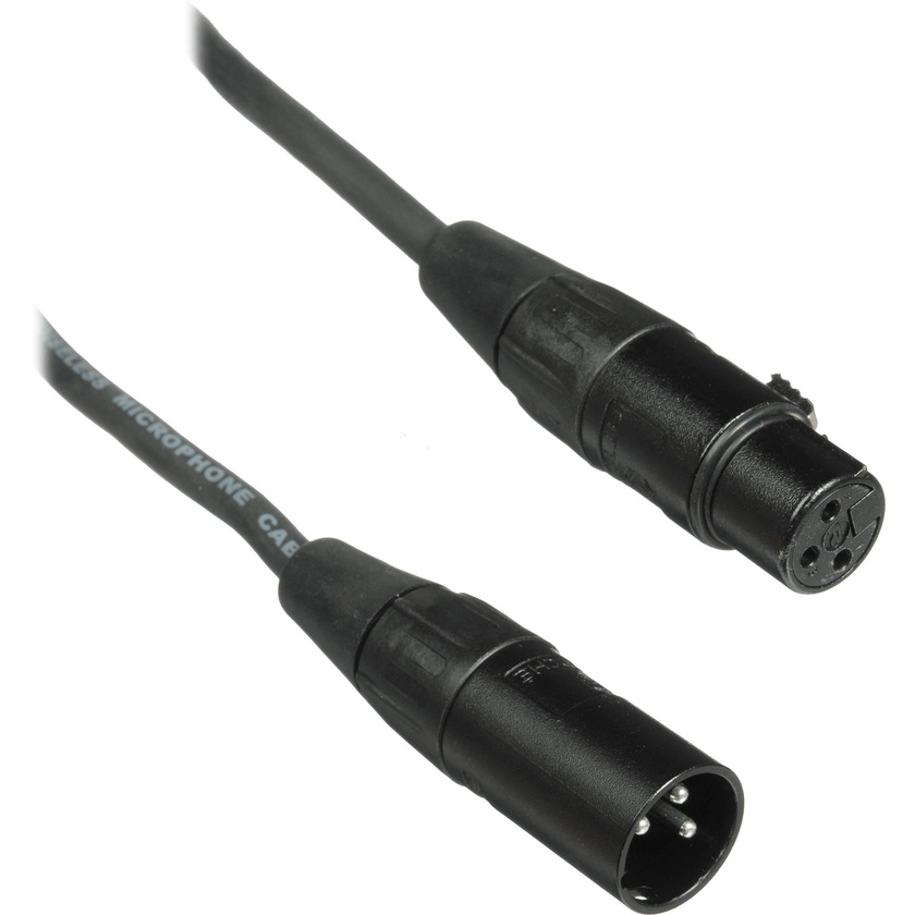 Kopul Performance 2000 Series XLR M to XLR F Microphone Cable - 100' (30.5 m), Black