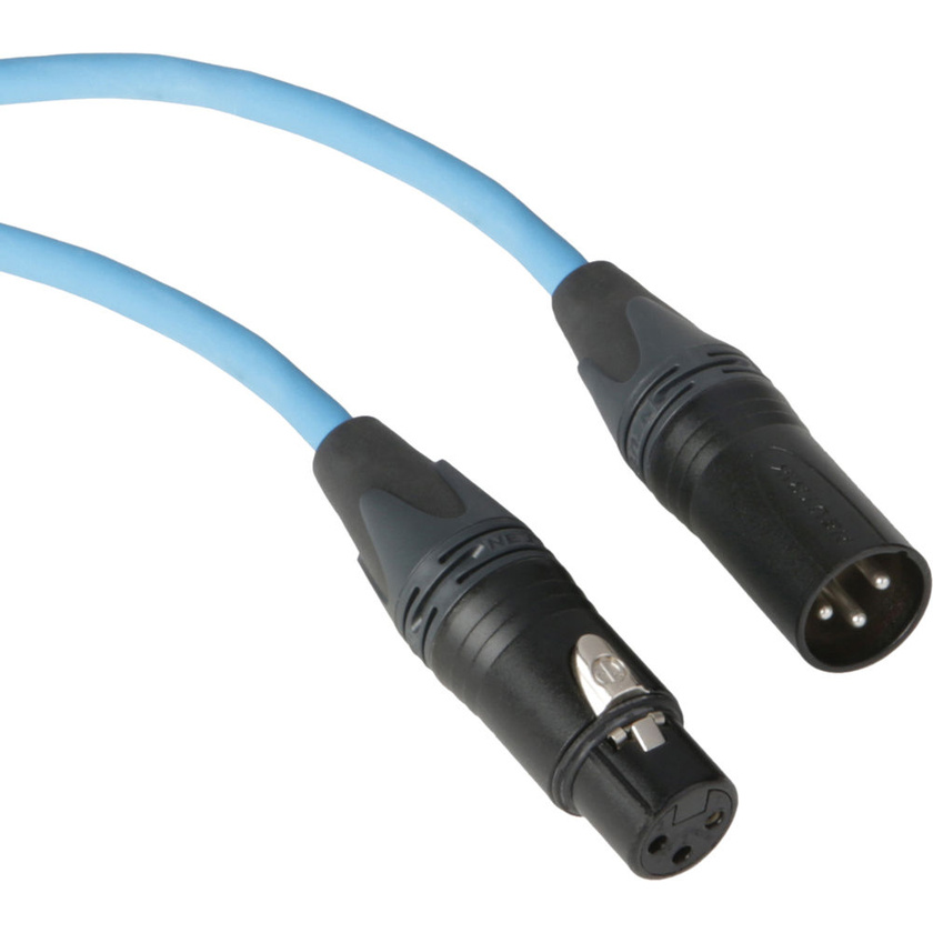 Kopul Premium Performance 3000 Series XLR M to XLR F Microphone Cable - 1.5' (0.45 m), Blue