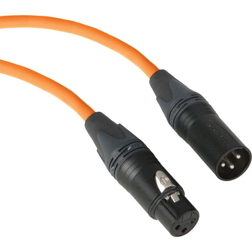 Kopul Premium Performance 3000 Series XLR M to XLR F Microphone Cable - 25' (7.6 m), Orange