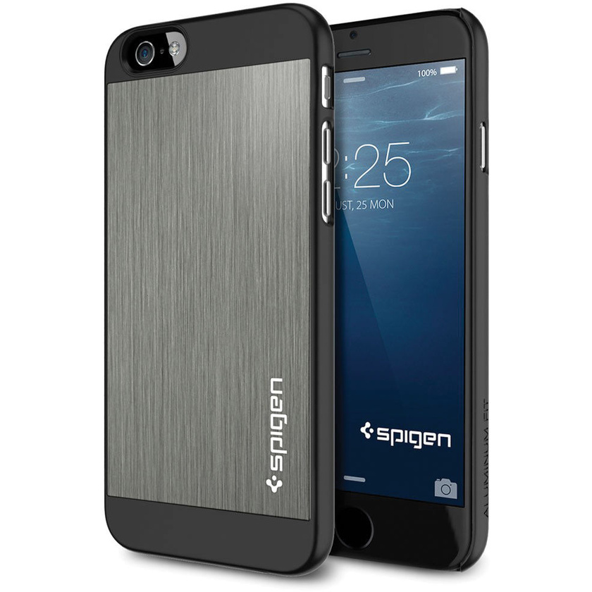Spigen Aluminum Fit Case for iPhone 6 (Space Gray)