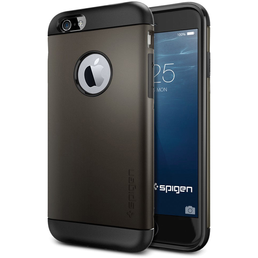 Spigen Apple iPhone 6 Case Slim Armor (Gunmetal, Retail Packaging)