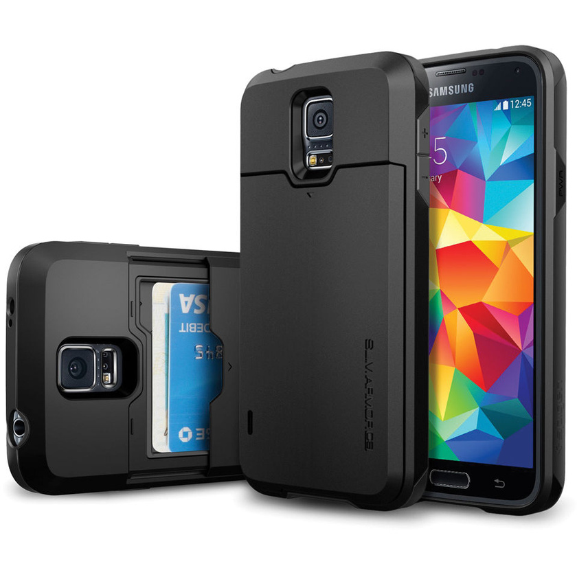 Spigen Slim Armor CS Case for Samsung Galaxy S5 (Smooth Black)