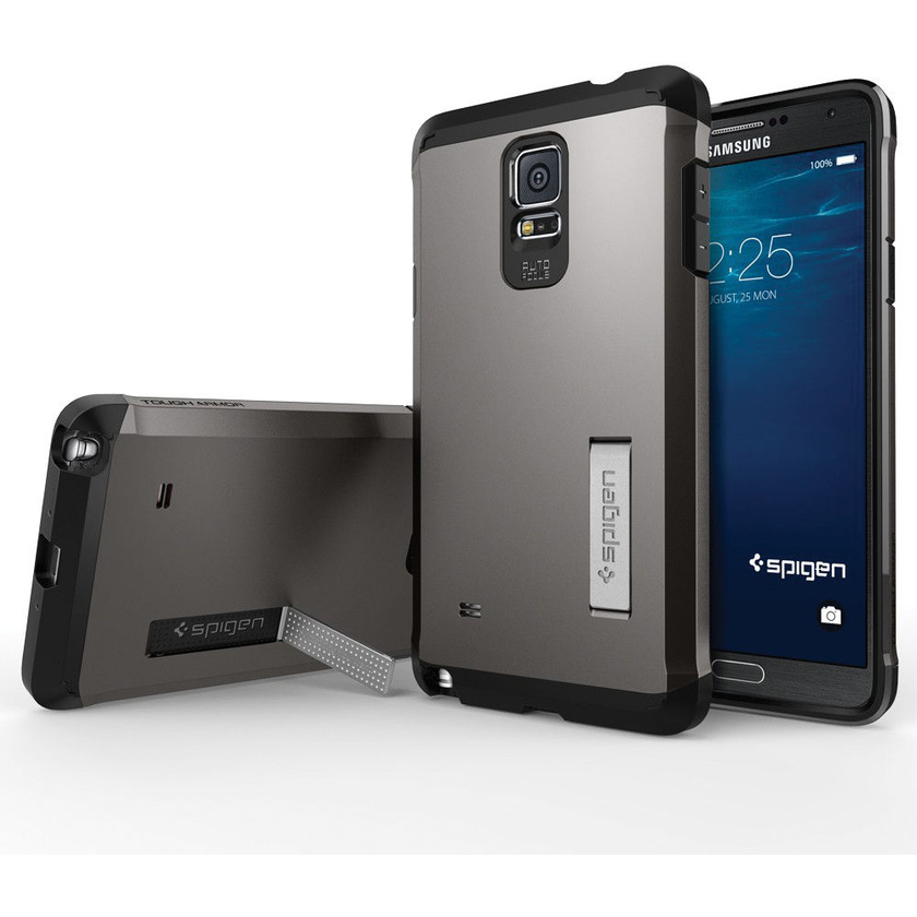 Spigen Tough Armor Case for Samsung Galaxy Note 4 (Gunmetal)